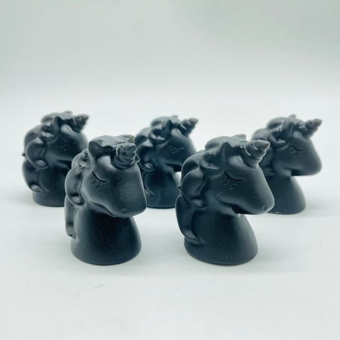 Black Obsidian Unicorn Carving Wholesale