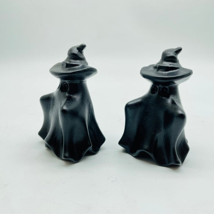 Black Obsidian Wizard Hat Ghost Carving Wholesale