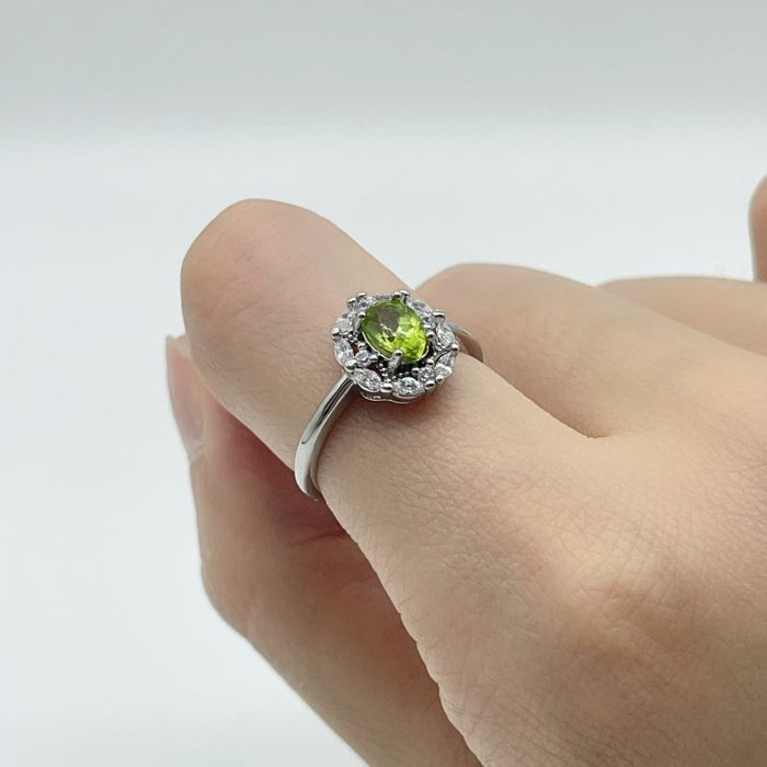 Peridot Cut Faceted Ring Wholesale