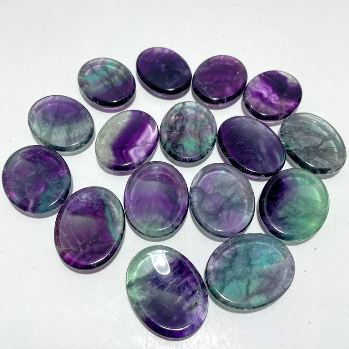 Purple Fluorite Worry Stone Wholesale