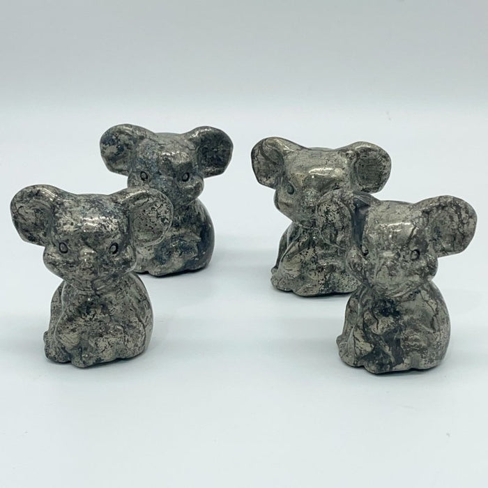 Pyrite Koala Carving Animal Wholesale