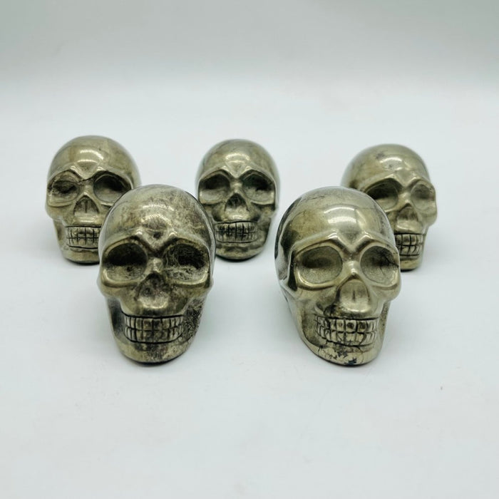 Pyrite Skull Carving Wholesale