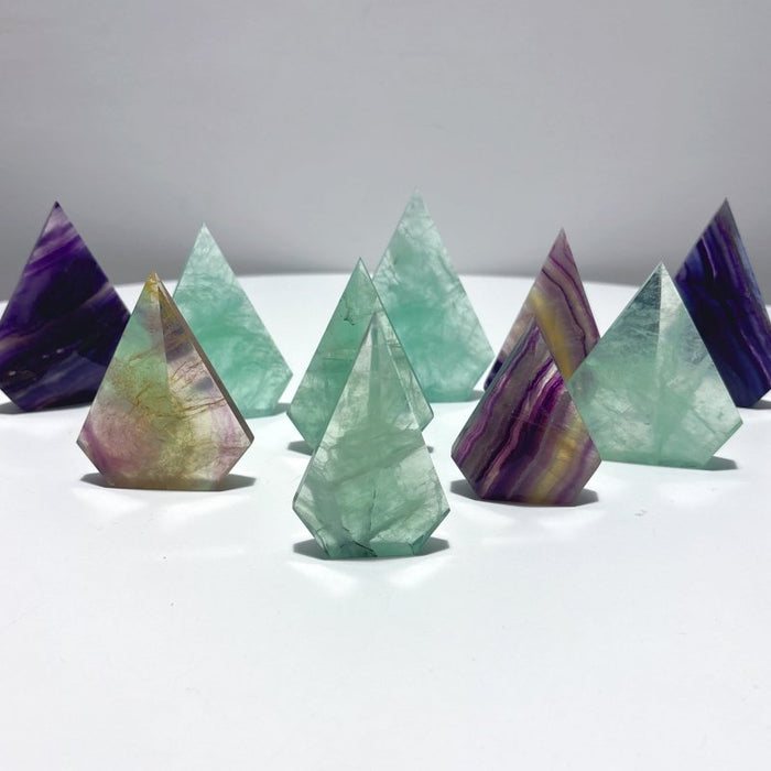 Rainbow Fluorite Geometric Arrow Head Shaped Wholesale