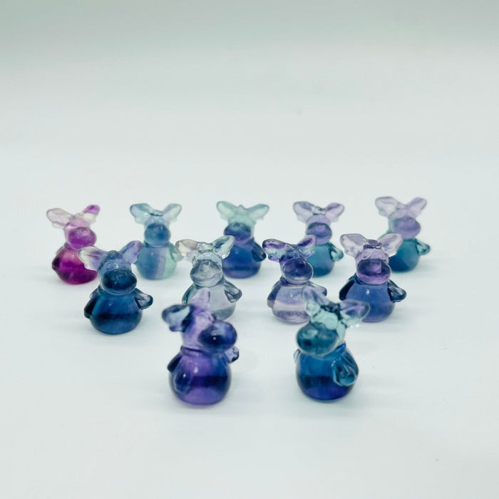 Rainbow Fluorite Mini Moose Carving Wholesale