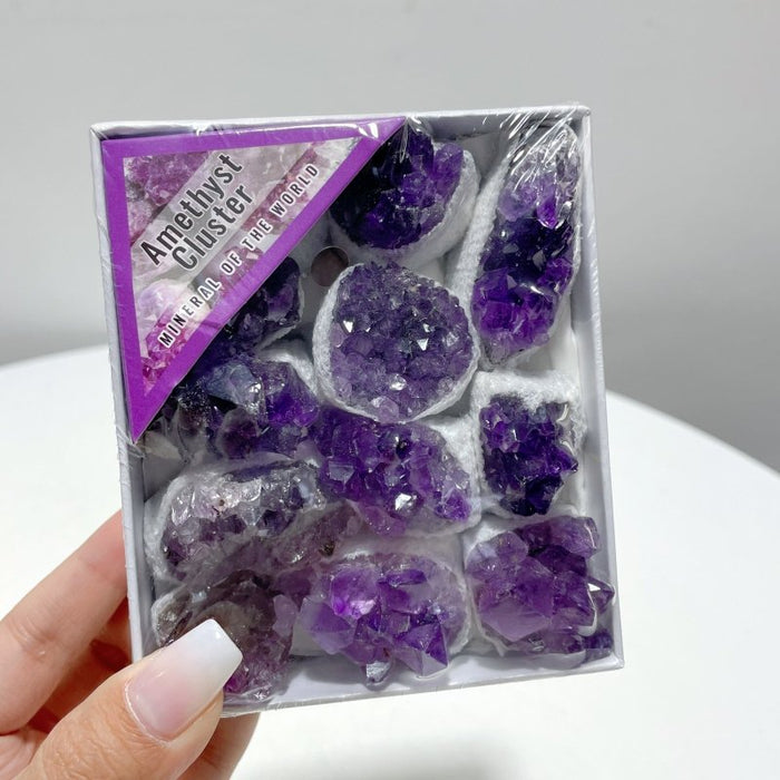 Raw Amethyst Cluster Small Gift Box