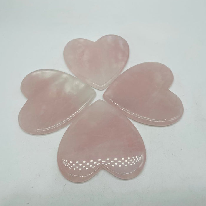 Rose Quartz Heart Gua Sha Facial Tool