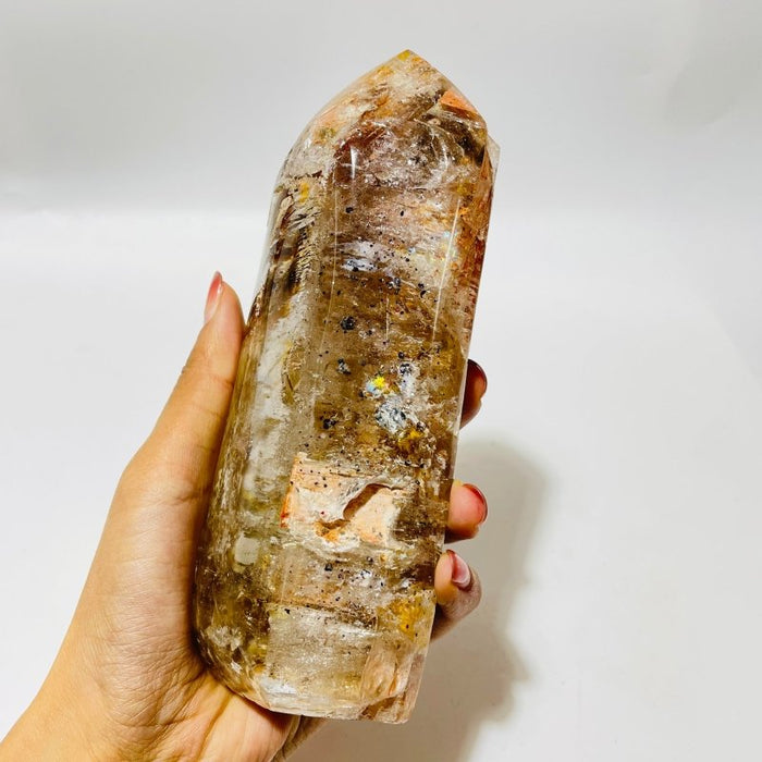 Skeletal Crystal Garden Quartz Mixed Mica High Grade Crystal Point For Collection