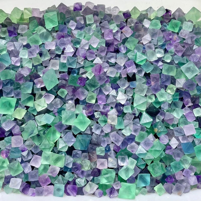 Small Colourful Fluorite Raw Octahedron