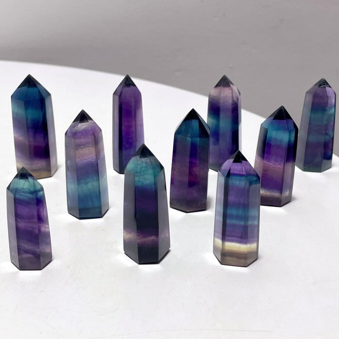 Small Rainbow Fluorite Point Tower Wholesale