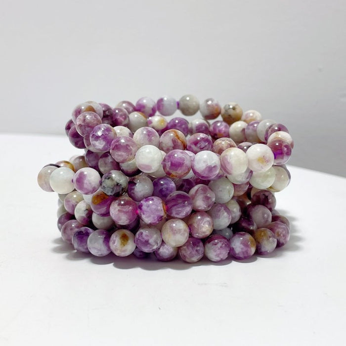 Spark Lepidolite Bracelets Wholesale (resin filler)