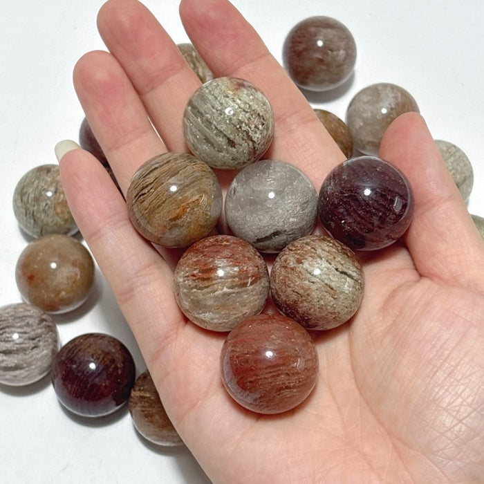 Thousand Layer Garden Quartz Spheres Wholesale