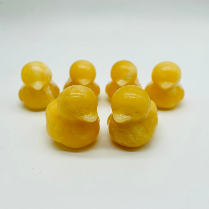 Yellow Calcite Duck Carving Wholesale