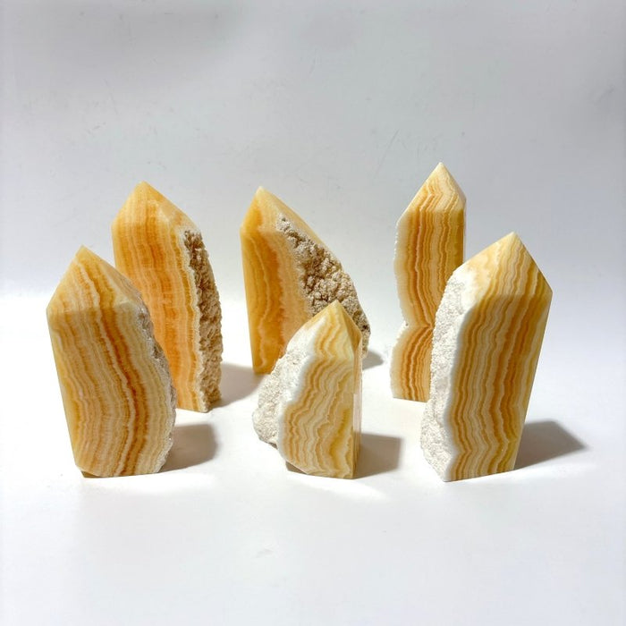 Yellow Calcite Tower Point Wholesale