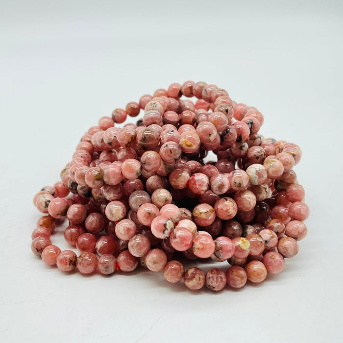 0.28in(7mm) Rhodochrosite Bracelet Wholesale