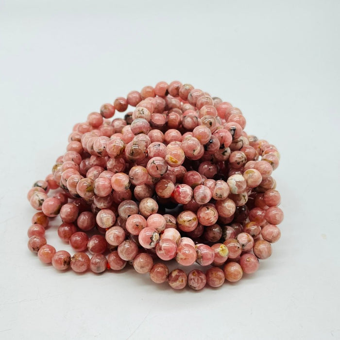 0.28in(7mm) Rhodochrosite Bracelet Wholesale