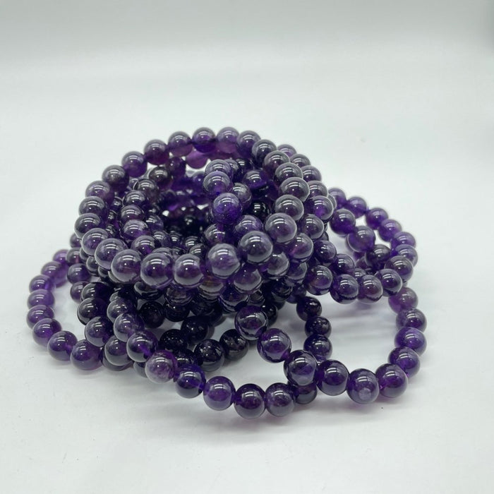 0.3in(8mm) Amethyst Bracelet Wholesale