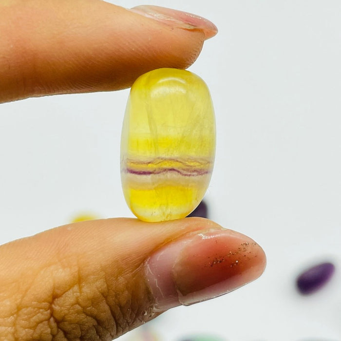 0.4-0.8in Rainbow Fluorite Tumbled Wholesale
