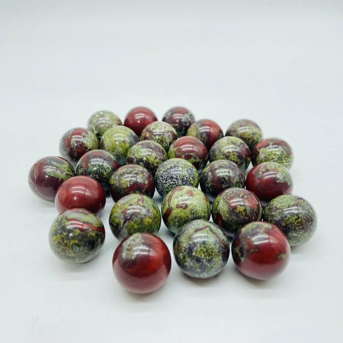 0.78in(2cm) Dragon Blood Stone Sphere Ball Wholesale