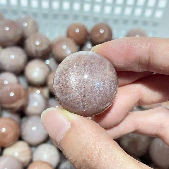 0.8-1.1in Beautiful Spark Sunstone Spheres Wholesale