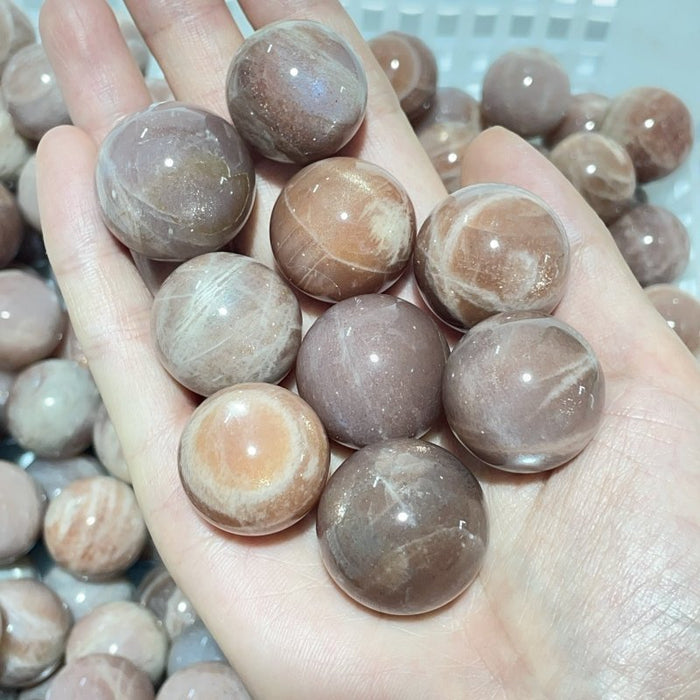 0.8-1.1in Beautiful Spark Sunstone Spheres Wholesale