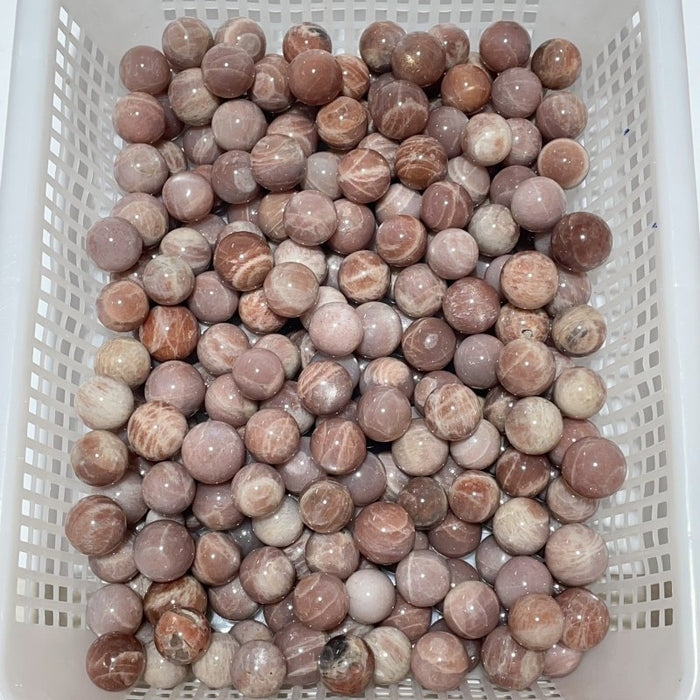 0.8-1.1in Beautiful Spark Sunstone Spheres Wholesale