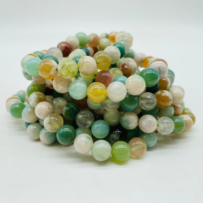 Green Sakura Flower Agate Bracelet Wholesale