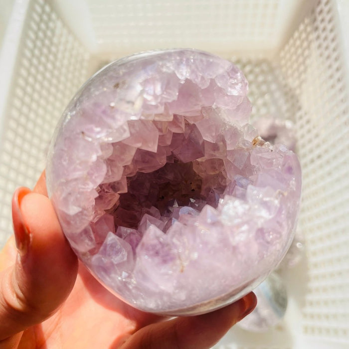 10 Pieces High Quality Amethyst Geode Sphere Ball