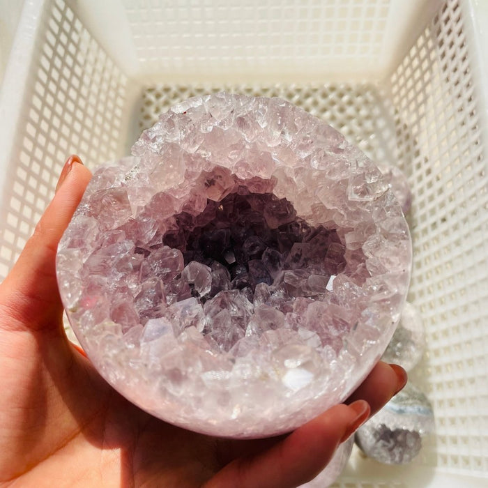 10 Pieces High Quality Amethyst Geode Sphere Ball