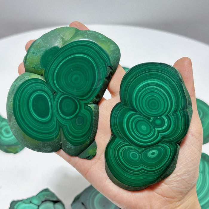 10 Pieces Polished Malachite Slab