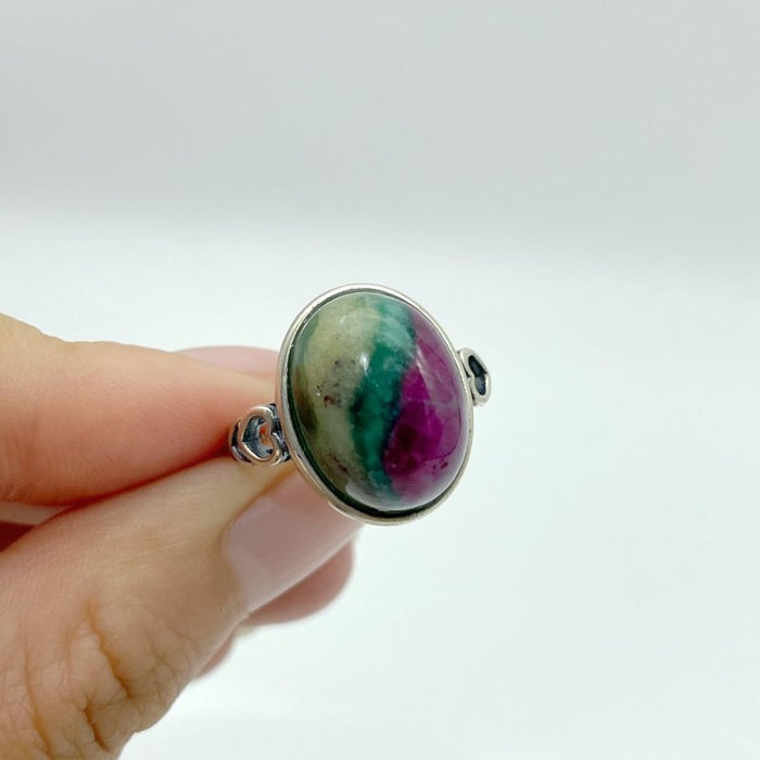 10 Pieces S925 Different Styles Ruby In Kyanite Ring