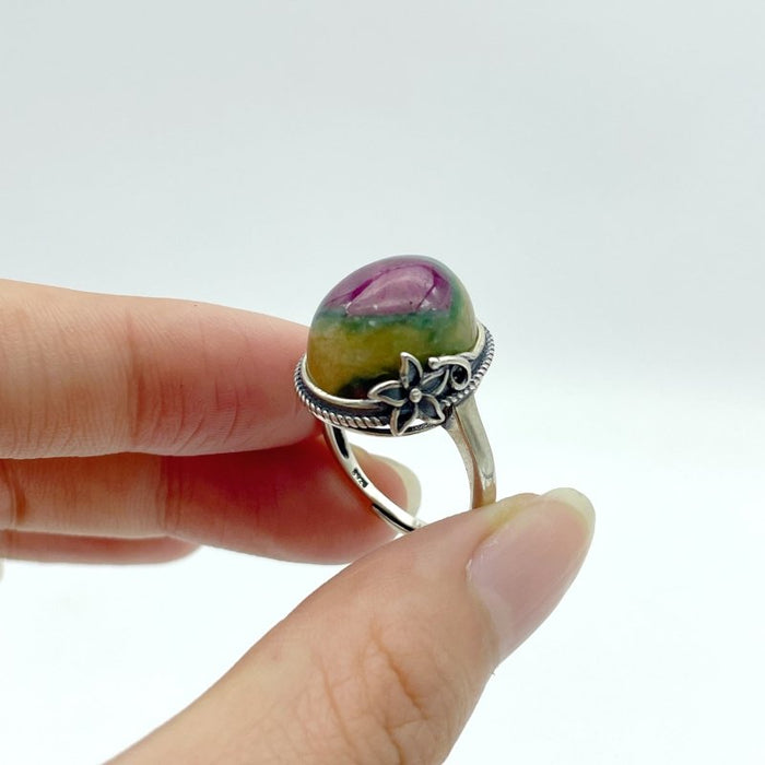 10 Pieces S925 Different Styles Ruby In Kyanite Ring