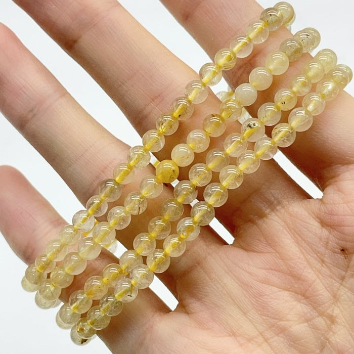 10 Types Mini Beads 4mm Bracelet Wholesale Golden Rutile Fluorite Dragon Blood Stone