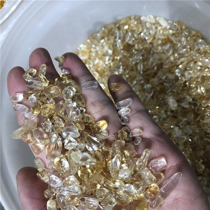 Natural Brazil Citrine Gravel Chips Wholesale