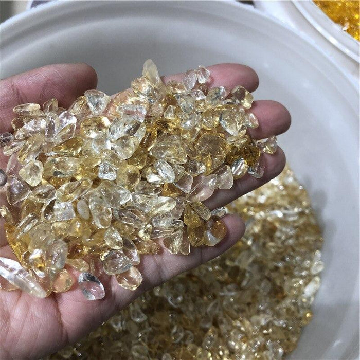 Natural Brazil Citrine Gravel Chips Wholesale