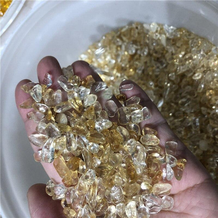 Natural Brazil Citrine Gravel Chips Wholesale