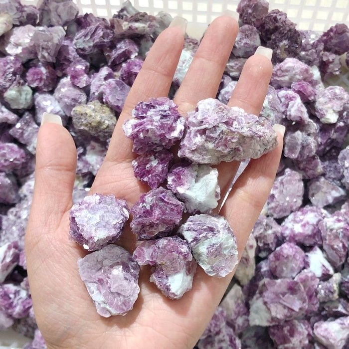 10.2lbs Raw Spark Purple Lepidolite Specimen