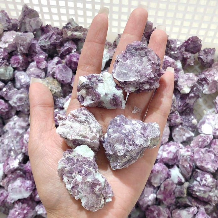 10.2lbs Raw Spark Purple Lepidolite Specimen