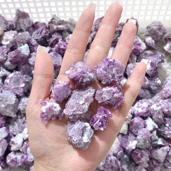 10.2lbs Raw Spark Purple Lepidolite Specimen