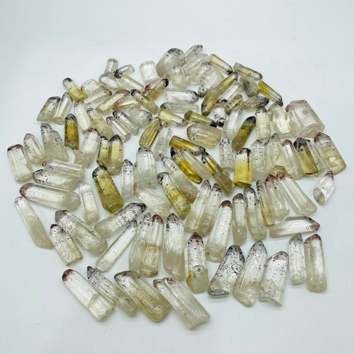 105 Pieces Polished Strawberry Crystal Lepidocrocite Super 7 Points For DIY Pendant