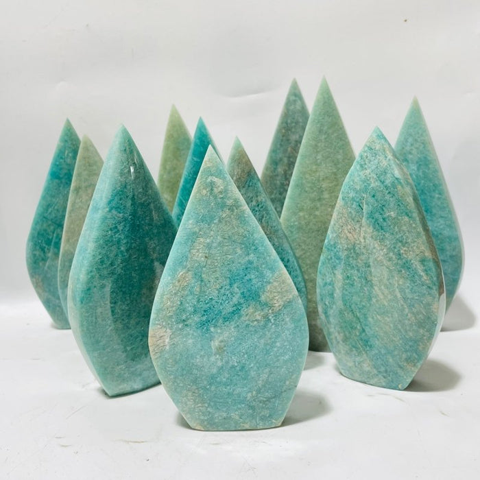 11 Pieces Amazonite Arrow Head Crystal Carving