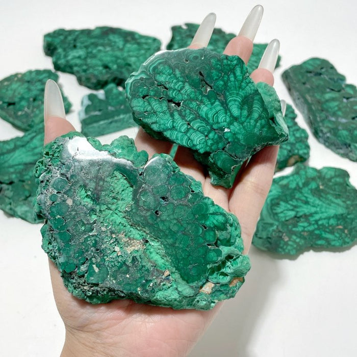 11 Pieces High Quality Beautiful Malachite Slab