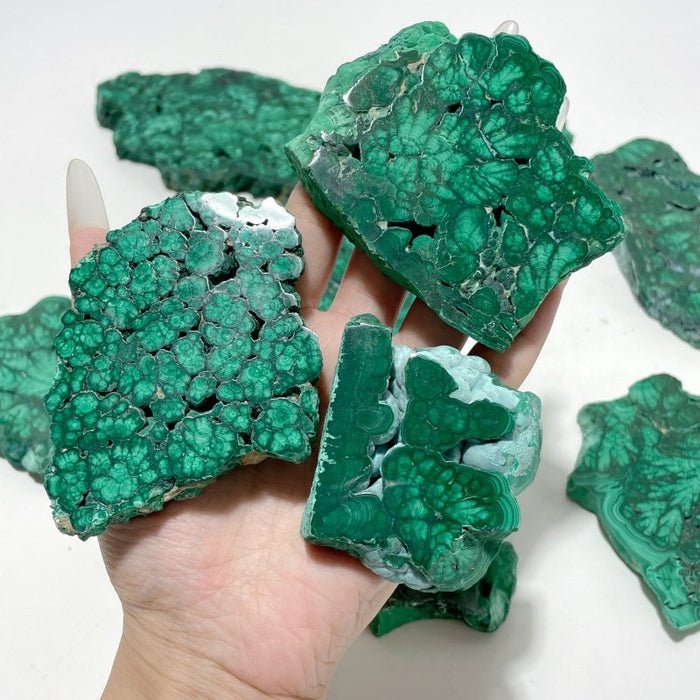 11 Pieces High Quality Beautiful Malachite Slab