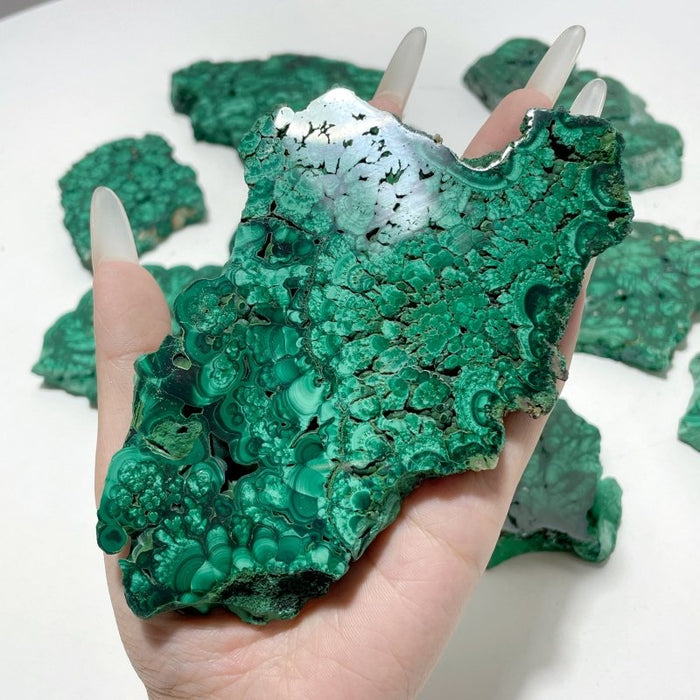 11 Pieces High Quality Beautiful Malachite Slab