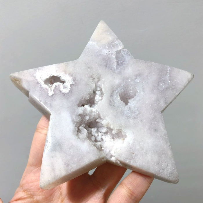 11 Pieces Large Beautiful Geode Agate Star
