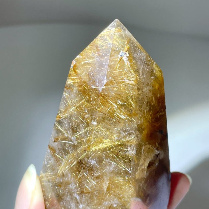 11 Pieces Unique Gold Rutilated Quartz Points