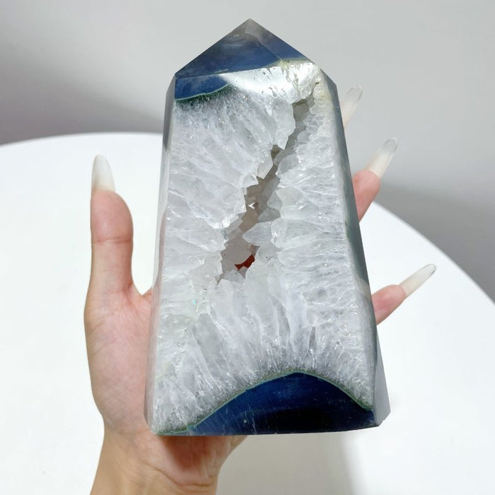 11 Pieces Unique Large Agate Geode Druzy Points