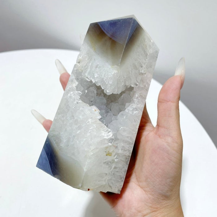 11 Pieces Unique Large Agate Geode Druzy Points