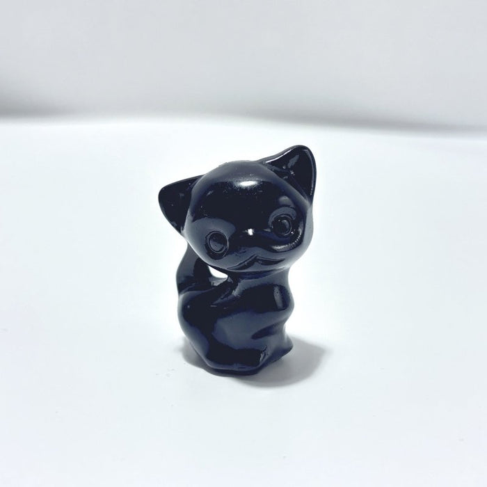 11 Types Cat Carving Wholesale Obsidian Pink Opal Yooperlite