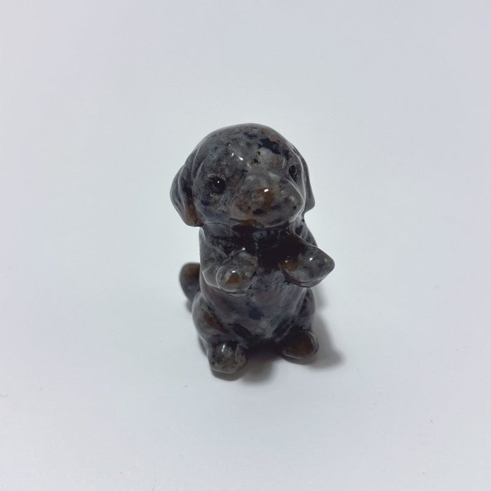 11 Types Dog Carving Wholesale Obsidian Pyrite Yooperlite