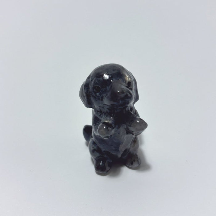 11 Types Dog Carving Wholesale Obsidian Pyrite Yooperlite